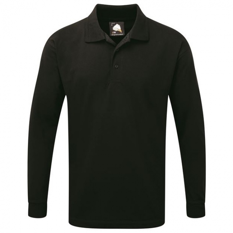 ORN Clothing Weaver 1170 Premium Long Sleeve Polo Shirt 50% Polyester / 50% Cotton 220gsm